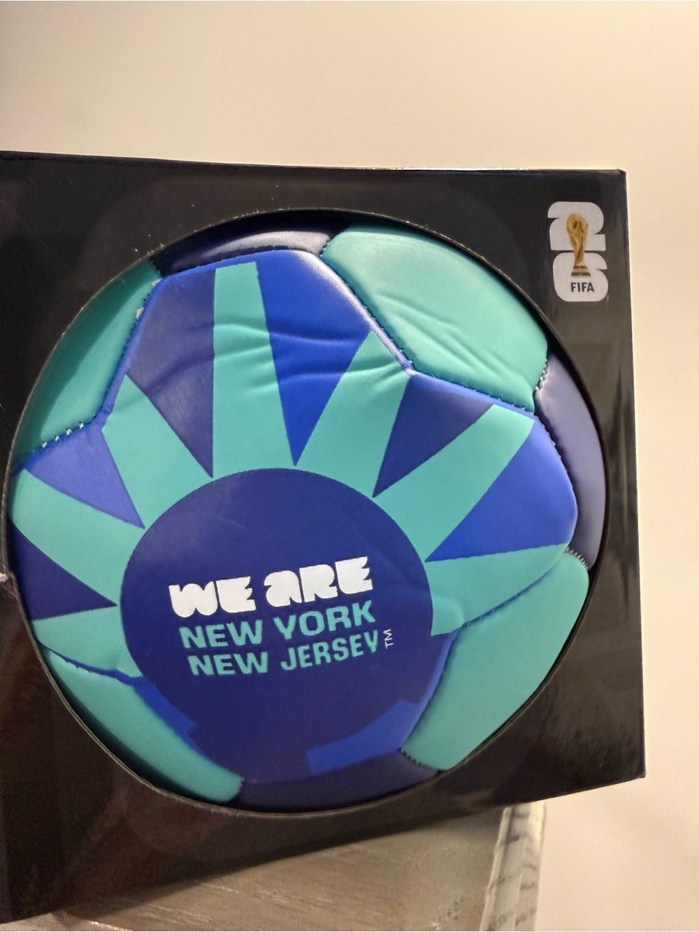 FIFA WE ARE New York New Jersey Soccer Ball - Teal & Blue